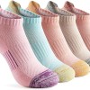 Womens Running Athletic No Show Socks Cushioned 5-Pairs