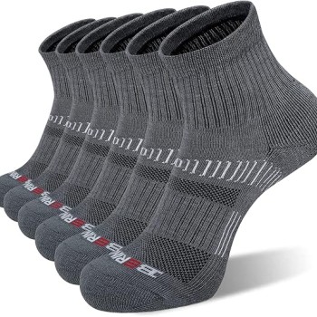 Men's Ankle Athletic Cushioned Quarter Socks (6 Pack) Men's Ankle Athletic Cushioned Quarter Socks (6 Pack)