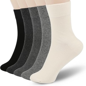 Women Thin Cotton Socks, Soft Cotton Bootie Socks Women Above Ankle Crew Socks 5 Pairs Women Thin Cotton Socks, Soft Cotton Bootie Socks Women Above Ankle Crew Socks 5 Pairs