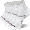 Men's Ankle Athletic Cushioned Quarter Socks (6 Pack)