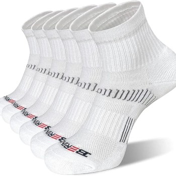 Men's Ankle Athletic Cushioned Quarter Socks (6 Pack) Men's Ankle Athletic Cushioned Quarter Socks (6 Pack)